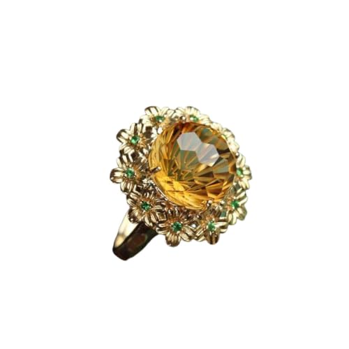 Bague ethnique ajustable fleur de lotus émail ne ternit pas pour femme