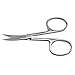 Small Eyebrow Scissors All Purpose - FEITA Mini Women's Grooming Metal Steel Curved Cutting Scissors for Brow, Lash, Nose hair, Mustache, Nail, Craft