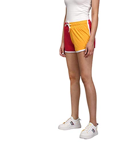 Image of KOTTY Women's Night Shorts(Red&Yellow,34)
