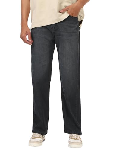 Image of Bewakoof Men's Baggy Fit Jeans