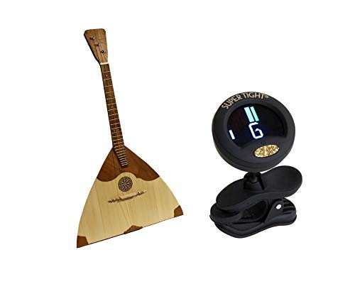 Roosebeck Prima Balalaika Package Includes: Roosebeck Prima Balalaika w/Gig Bag - Solid Walnut + Snark Clip-on Chromatic Tuner