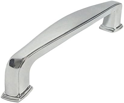 eBuilderDirect 5 Pack Polished Chrome Kitchen Cabinet Drawer Hardware Square Knobs/Handle Pulls 81091 (Square Knob 31mm)