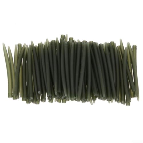 AugustknowU Terminal Carp Fishing Hook Sleeve empuja el aparejo lejos de la línea principal, 20/50/100 piezas (100 piezas)