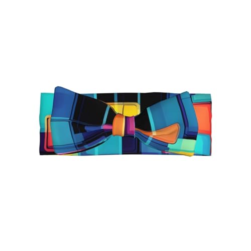 Square geometry diagram Picture Baby Bow Headband Stretchy and Soft for Newborns, Infants, Toddlers, and Kids Girls