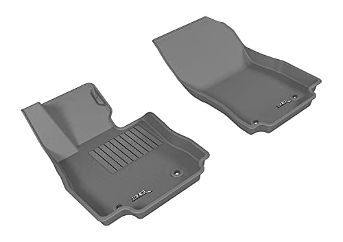 3D MAXpider All-Weather Floor Mats for Toyota Yaris 2019-2020 / Yaris IA 2017-2018 / Scion IA 2016 Custom Fit Car Floor Liners, Kagu Series (1st Row, Gray)