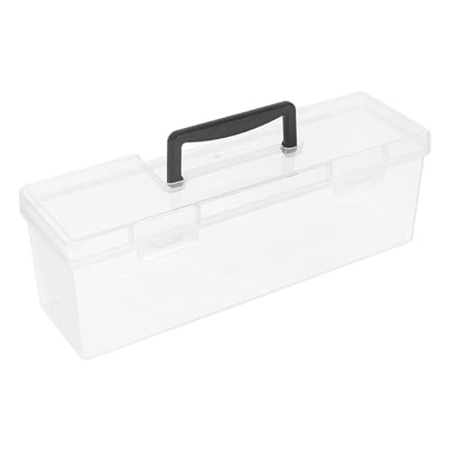 BESTYASH Plastic Packet Organizer Box Portable Gardening Storage Case Multiple Compartments for Home Outdoor Use Lightweight Design Transparent Plastic for Easy Viewing