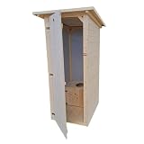 cabinato legno Installare su un pavimento piatto, e preferibilmente a distanza se l'installazione è all'aperto. Arriva montato su pallet.