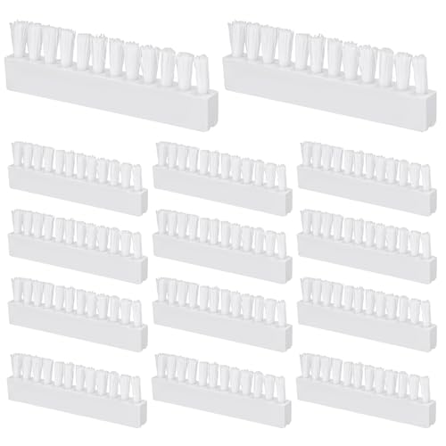 PEUTIER 14pcs Pool Replacement Parts, 3.15x0.98in Pool Vacuum Head Replacement Brushes White Plastic Pool Cleaning Tools for Pool Vacuum Head Attachment