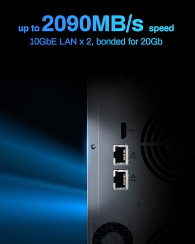 Image of TERRAMASTER T12-500 Pro NAS Storage - 12Bay Core i7 1255U 10-Cores 12-Threads CPU, 16GB DDR5 RAM, Dual 10GbE Ports, Network Attached Storage Peak Performance for Business (Diskless)