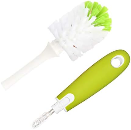 Baby Bottle and Nipple Brush Long Handle Scrubbing Brush, Built for Cleaning Sports Bottles, Baby Bottles, Cups, Coffee Mugs, Glasswares, Tumblers, Wine Decanters and More1 Count