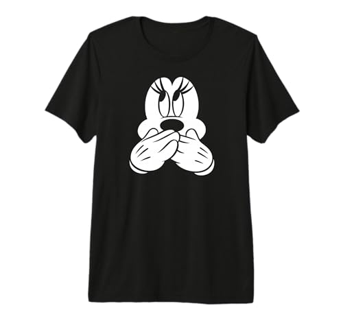 T-shirt Minnie Mouse Disney Premium pour femme en coton noir