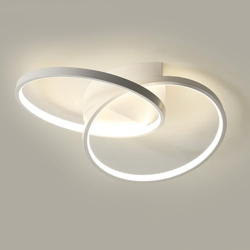 Plafonnier LED moderne à intensité variable 32W 40W avec télécommande acrylique