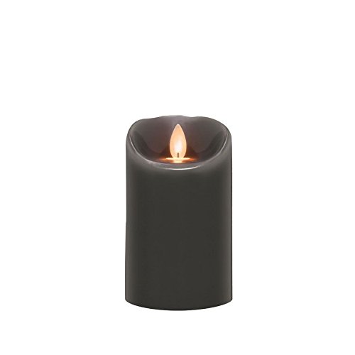 Sterno HomeMGT814305DG00 Dark Gray Wax Pillar with Timer