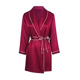 Idéal pour les matins de mariée, les vêtements de détente de lune de miel ou les soirées relaxantes à la maison. L'éclat subtil et le drapé gracieux le rendent adapté pour l'heure du coucher et la détente décontractée, alliant style et fonctionnalité quotidienne.