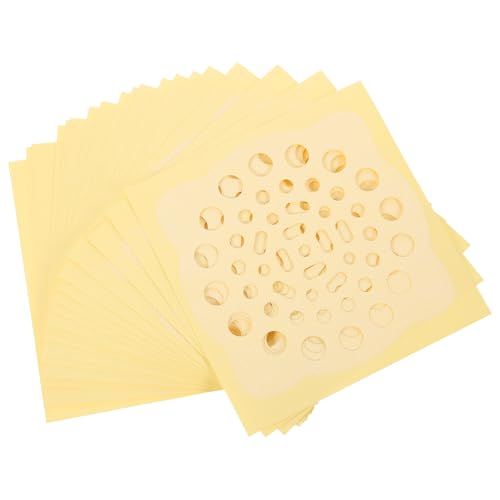 Alipis Pegatinas para Filtro de Alcantarillado de Baño y Fregadero de Cocina, 20 Unidades, Malla Filtrante Desechable a Prueba de Residuos y Filtro de Pelo, Adhesivo Color Aleatorio