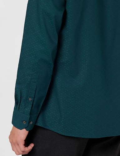 Image of Arrow Men Slim fit Cotton Self-Design Long Sleeves Spread Collar Shirt