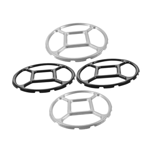 ARTSEWPLY 4 Piezas Soporte para Estufa de Gas Anillo Wok de Aleación Resistente Antideslizante para Ollas Pequeñas y Quemadores de Compatible con Placas de Cocina Gas