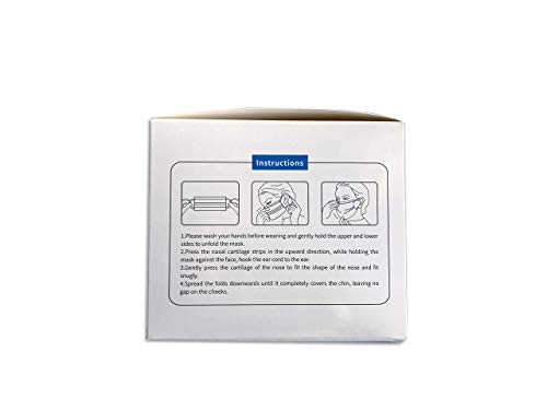 Disposable Face Mask, Pack of 50