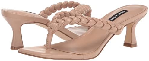 Nine West Women's Angel Heeled Sandal, Barely Nude 110, 9.5 | Image 6