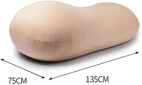 dtkmkj Großer Sitzsack Lazy Sofa Tatami Stuhl Schlafzimmer Balkon Wohnzimmer Waschbar Lunch Chair 135×75cm, Baumwolle… – Bild 3