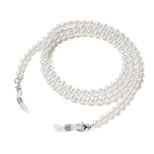 Corde de lunettes anti perte en perles et maille or