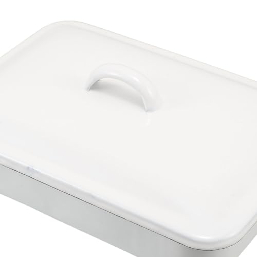 Bandeja para asar esmaltada rectangular antiadherente para horno e inducción 4