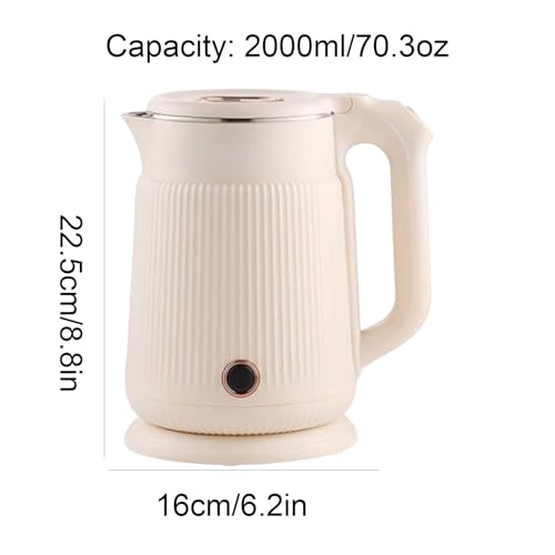 Tetera Eléctrica Acero Inoxidable 2 L Capacidad Grande miniatura 2