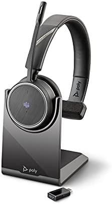 Plantronics Bluetooth-mono-headset 'Voyager 4210 UC' USB-A BT-dongle, SoundGuard-technologie, microfoonarm, toetsen op de headset, zwart, één maat