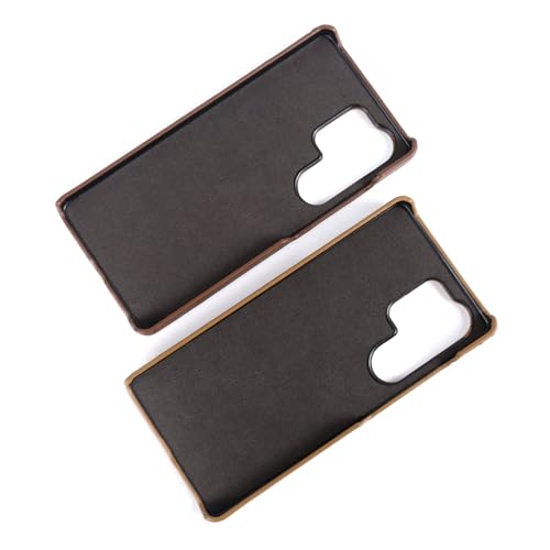 Étui en cuir vintage avec fente pour carte pour Galaxy S24 noir protection clapet - 4