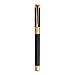 Waterman Perspective Fountain Pen, Gloss Black with 23k Gold Clip, Fine Nib with Blue Ink Cartridge, Gift Box