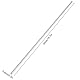 Linearwelle Gerade Runde Edelstahl Stange 6mm Durchmesser Modell Gerade Metall Runde Stange Bars für DIY RC Auto RC Hubschrauber Flugzeug (400mm)