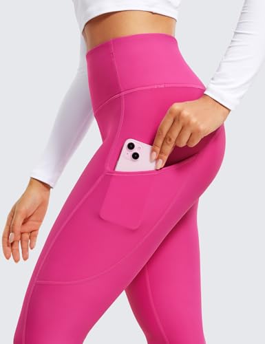 Image of CRZ YOGA Fleece Thermal Leggings Pockets 28'' | Casual, Full Length, Winter, Warm, for Women