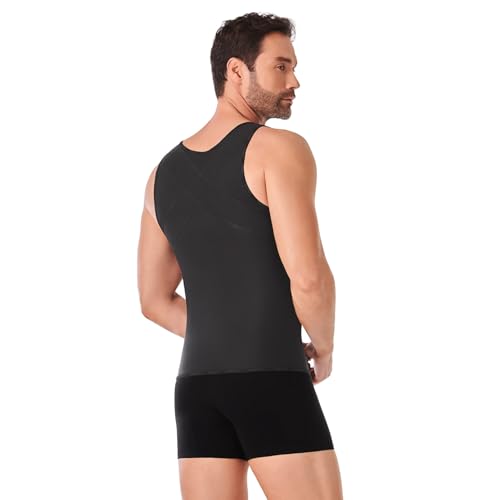 Ann Chery 2034 Men’s Powernet Compression Vest | Abdominal Control, Back Support, and Posture Correction | Men’s Shapewear2