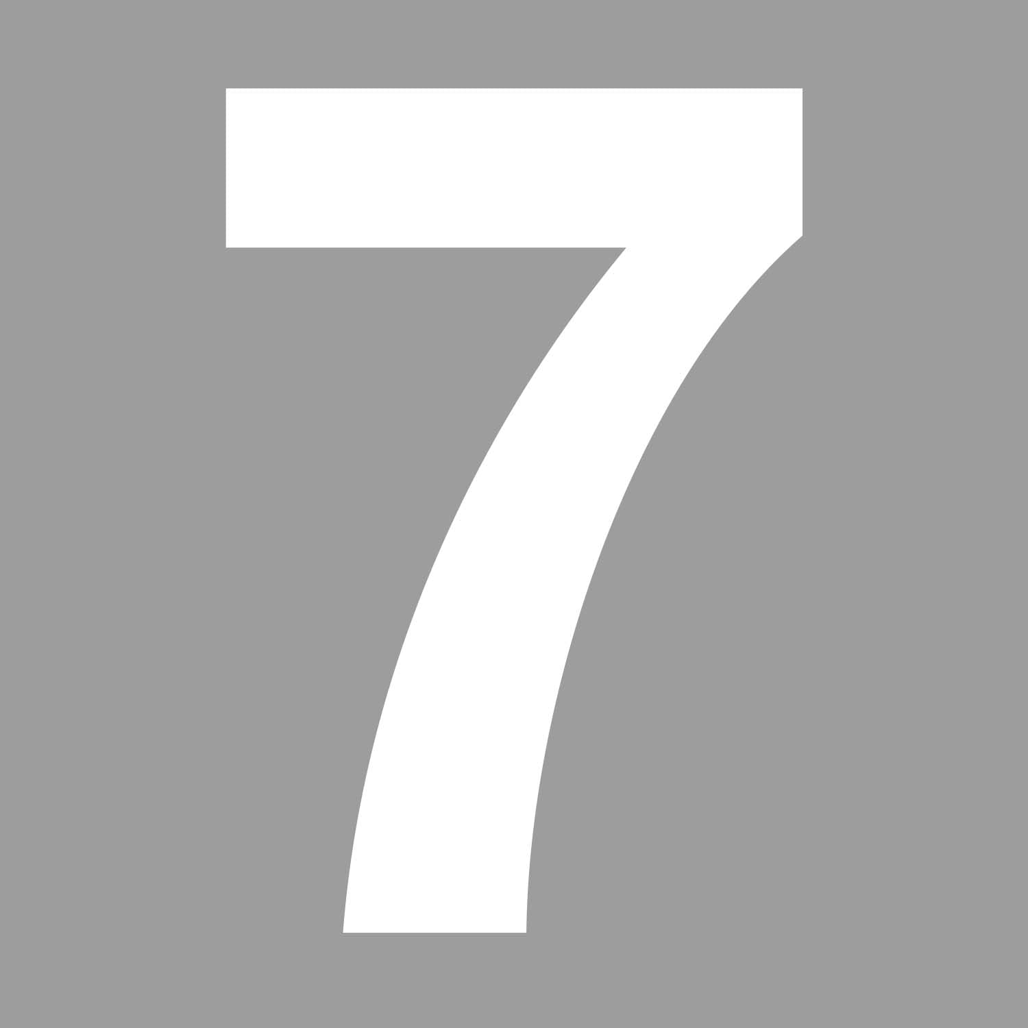 Autocollant Lettre B En Blanc I Hauteur 10 Cm I Numéro De Maison