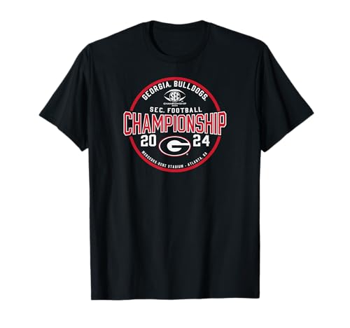 Elite Authentics Georgia Bulldogs SEC Championship 2024 Black T-Shirt
