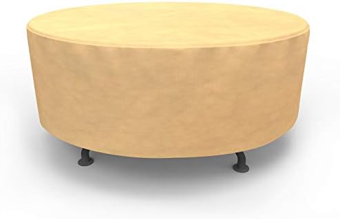 EmpirePatio Classic Nutmeg Round Patio Table Cover, 60" Diameter x 28" Drop
