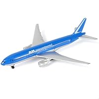 QIYUMOKE 777 Blue Simulation Airplane Model 4.9 inches L, for Maisto Plastic Plane Model Miniature Airplane for Children and Collectors Aviation Gift