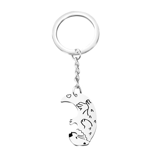 Gzrlyf Otter Keychain Otter Sea Animals Otter Lover Jewelry Sea Otter Themed Keychain (otter keychain)