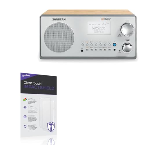 BoxWave Screen Protector Compatible with Sangean HDR-18 - ClearTouch ImpactShield (2-Pack), Impenetrable Screen Protector Flexible Film