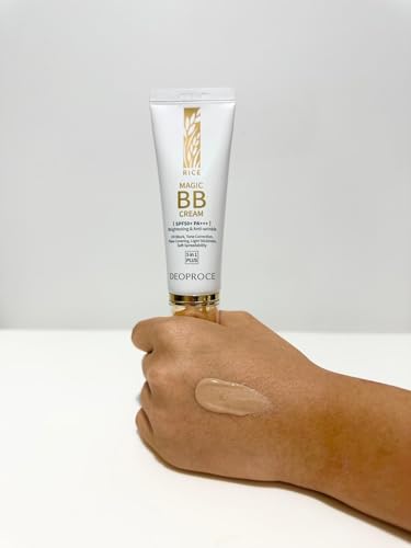 Deoproce Rice Magic BB Cream SPF 50+ PA++++ | Anti-Wrinkle Formula | UV Block, Flaw Covering, Lightweight & Hydrating | Natural Beige #21 | 50g - Image 5