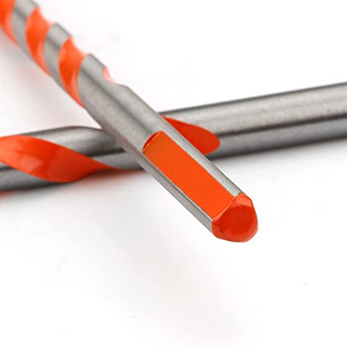 NENEX Ensemble de forets triangulaires en céramique Multifonctions Construction Multi-usages Carrelage de maçonnerie Ensemble de forets en Verre au carbure (Color : 6mm 10pcs) Cover