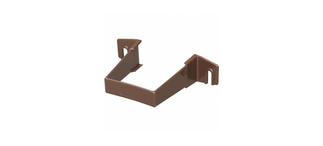 Amerimax 2 in. Contemporary Brown Vinyl Square Downspout Clip - 1 Each