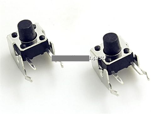 Interrupteur tactile horizontal pour réparation électronique, 100 boutons-poussoirs 6x6x7 mm
