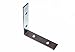 400 X 63mm BZP Steel Corner Brace Angle Brackets: Compact & Robust