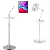 iPad Floor Stand, Tablet Floor Stand, KSW KINGDO Multi-Angle Adjustable Height Stand, Compatible...