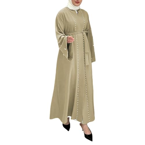 Robe cardigan patchwork à manches évasées pour vos soirées habillées