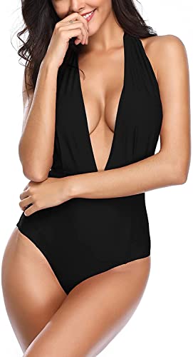 Image of X-Night Women's Cotton 4-Way Lycra Backless Swimsuit