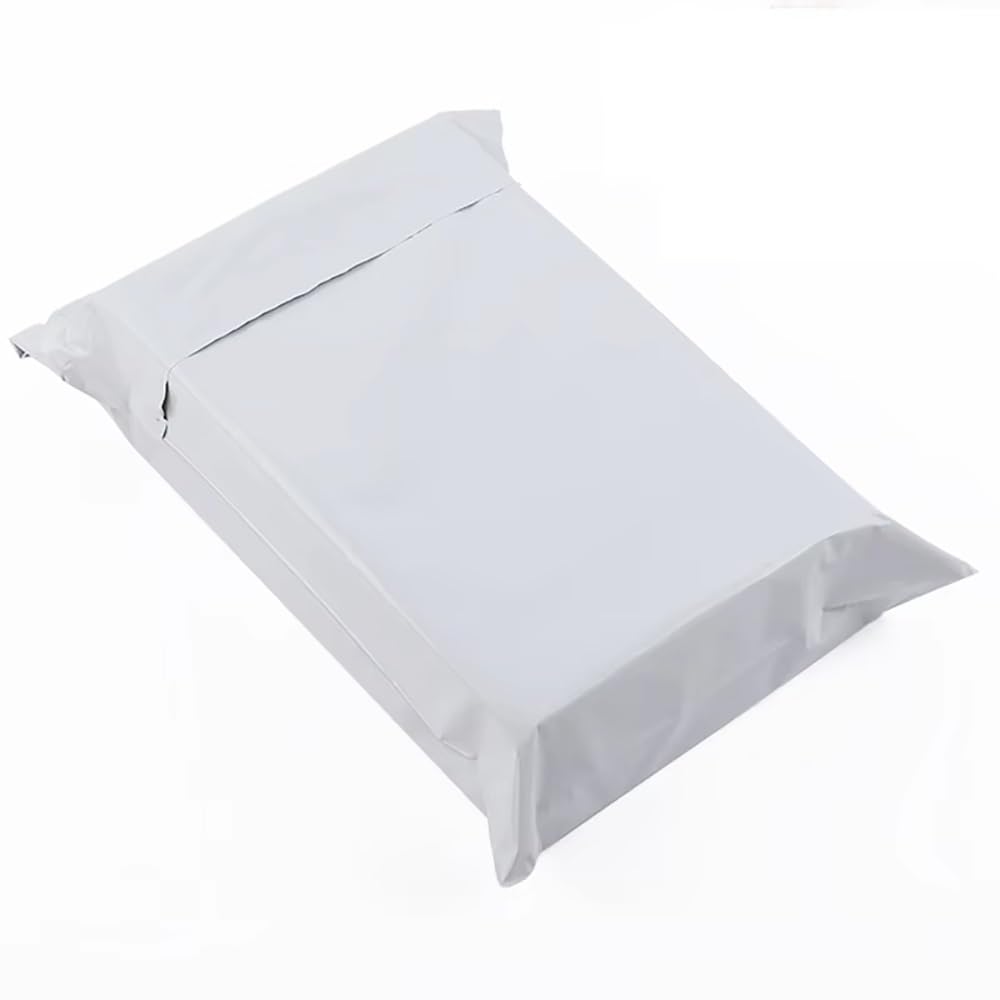 Bolsa De Plástico Blanca For Mensajería, 50 Unidades, For Embalaje De Mensajería, Gruesa, Impermeable, For Envíos Postales, con Autosellado(50x70cm)