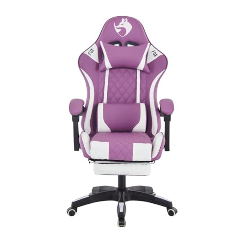 Cadeira Gamer Fox Racer Luna com Apoio de Pés UT-B200 Lilás