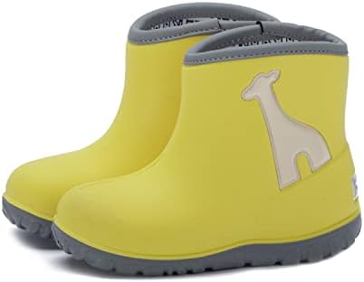 ROCKROOSTER Waterproof Toddler Rain Boot for Boys&Girls, Soft and Light Weight Rain Boot(PG101YL Toddler 9)
